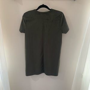 Dark green, t-shirt dress